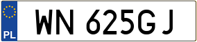 Trailer License Plate